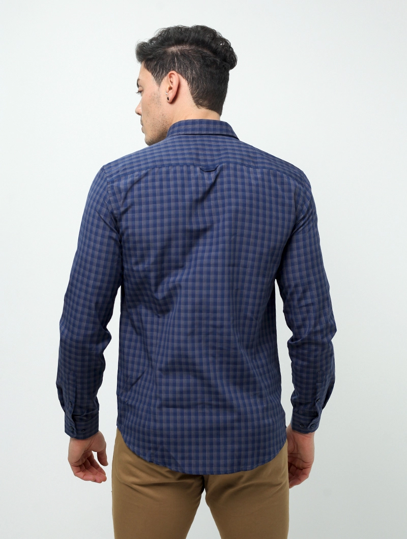 Chemise slim carreaux